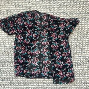 Boho Floral Cover Up & Shaw (open front) 🍃‎